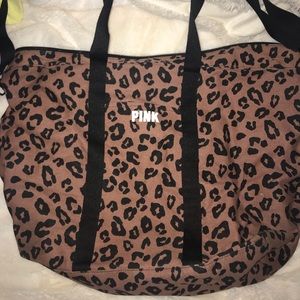 PINK CHEETAH PRINT TOTE BAG.